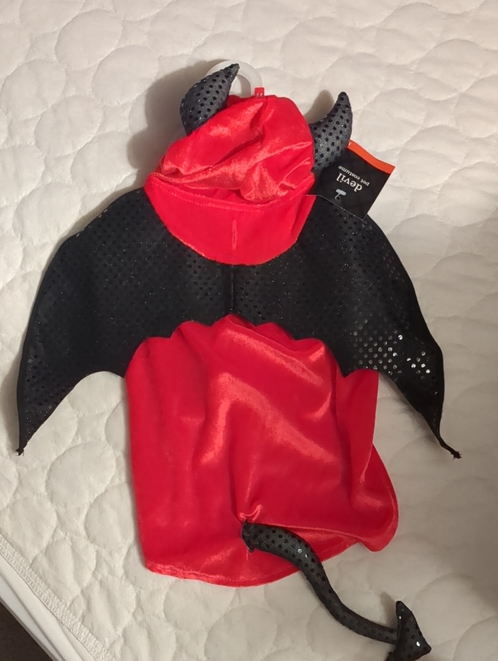 Devil Bat Red & Black Dog Costume - Halloween Pet Outfit NWT MEDIUM